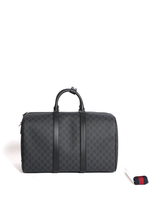 New Gucci Monogram Duffle Bag with Detachable Crossbody Strap