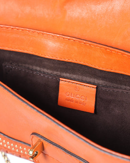 Gucci Bolsa Snaffle Shoulder Bag In Orange