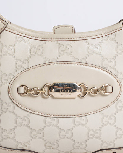 Gucci Beige guccisima punch hobo bag