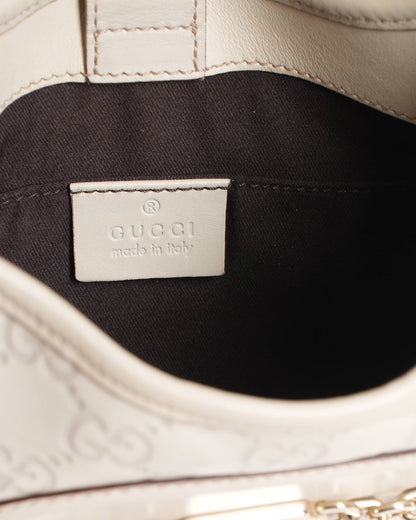 Gucci Beige guccisima punch hobo bag