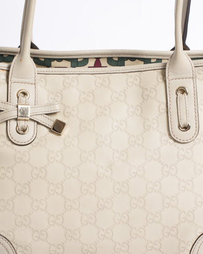 Gucci Guccisima princy leather tote bag