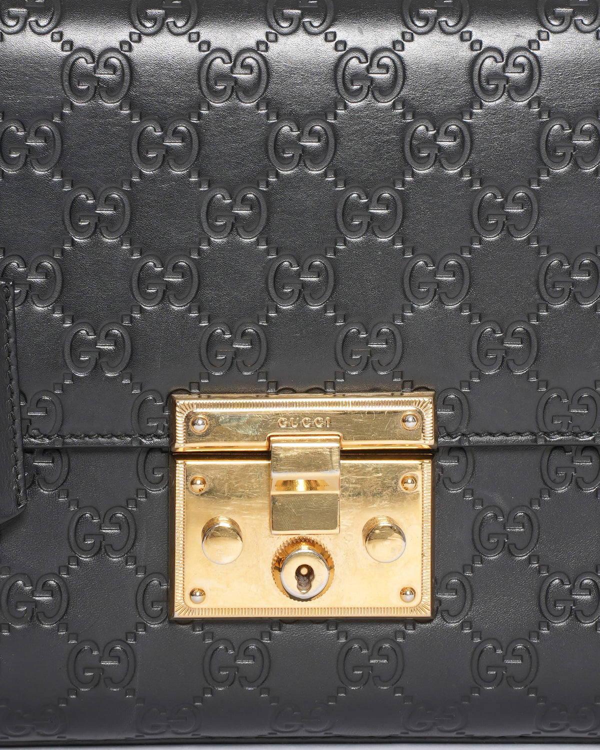 Gucci Guccissima Emily Shoulder Bag in Black