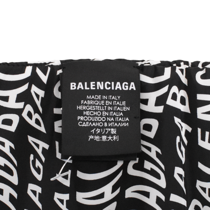 Balenciaga Monogram Duvet Scarf