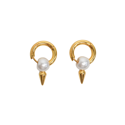 Balenciaga 'Force Spike' Hoop Earrings