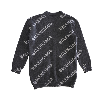 Balenciaga Monogram Wool Cardigan - Women's XS
