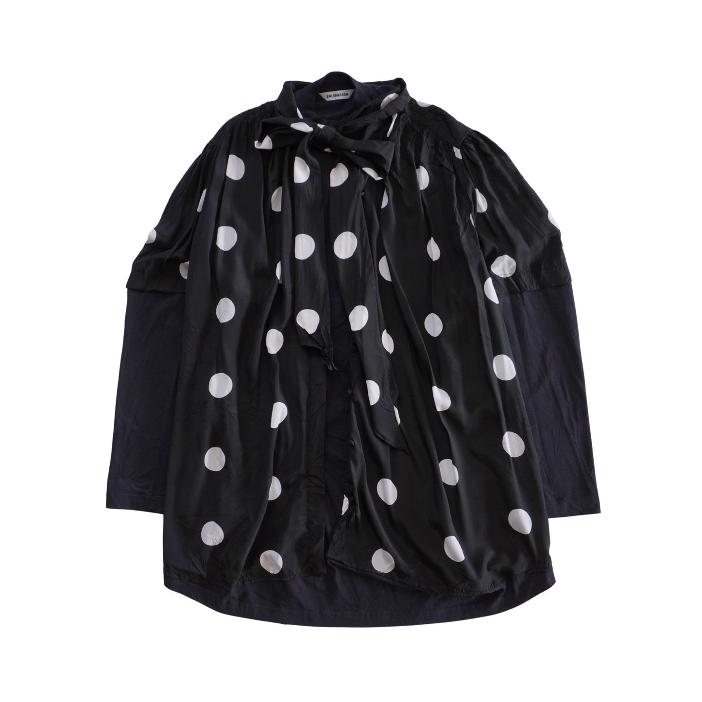 Balenciaga Polkadot Shirt Dress - Women's 2