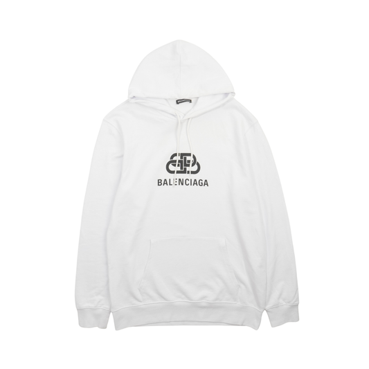 Balenciaga 'Interlocking' Logo Hoodie - Men's XXL