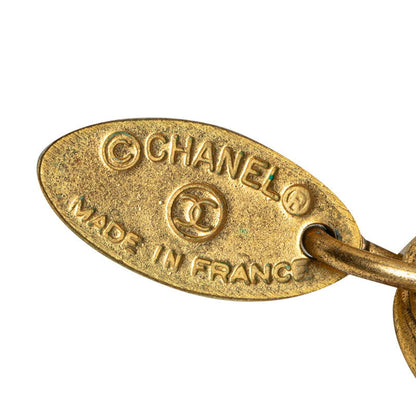 Chanel Logo Letter Chain Necklace Metal Necklace in Good condition