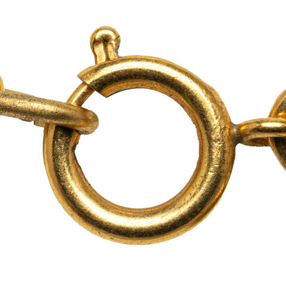 Chanel Logo Letter Chain Necklace Metal Necklace in Good condition