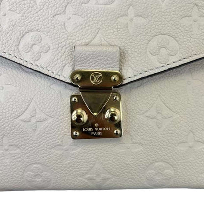 Louis-Vuitton Pochette Metis Empreinte White GHW