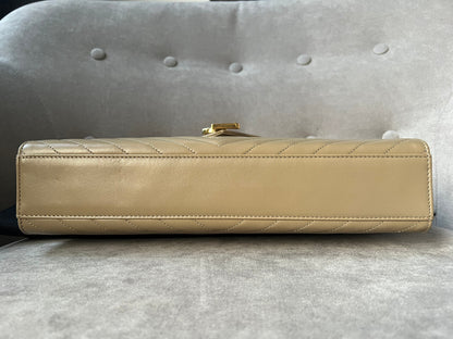 Yves Saint Laurent (YSL) Large Beige Envelope Bag