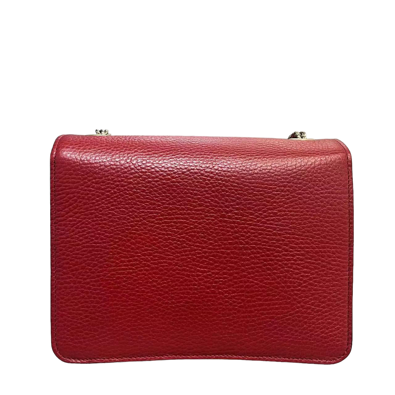 Gucci Small Interlocking GG Calfskin Red GHW