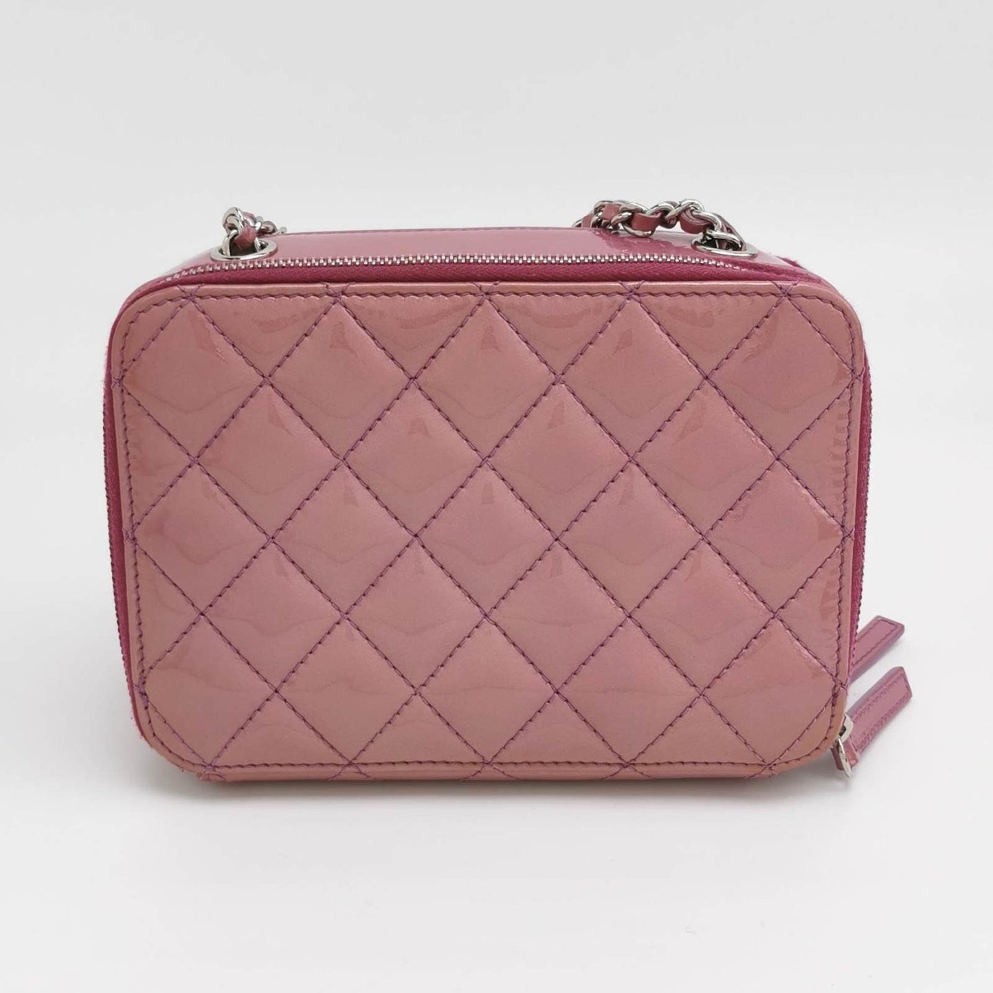 Chanel Pocket Box Camera Bag 2014-2015 Small Pink Lavendar Patent Leather