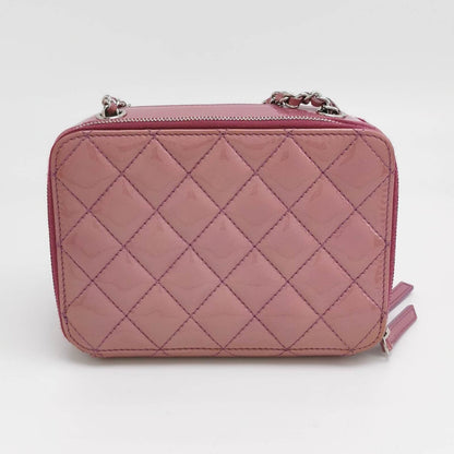 Chanel Pocket Box Camera Bag 2014-2015 Small Pink Lavendar Patent Leather