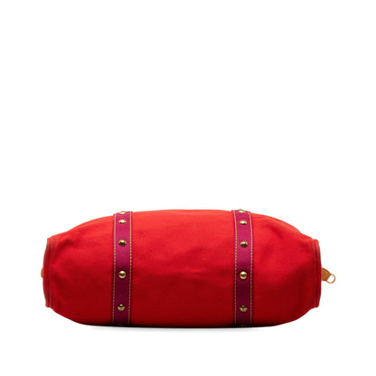 Red Louis Vuitton Antigua Cabas GM Tote Bag