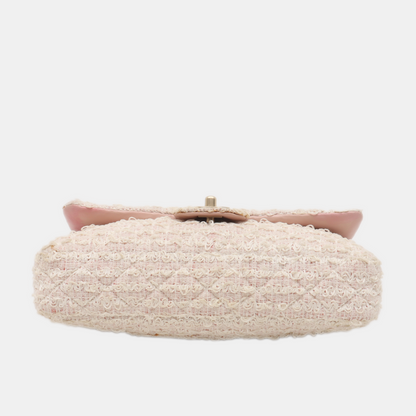 Chanel Flap Bag Medium Pink Tweed 2009-2010