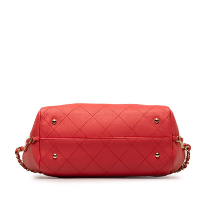 CHANEL Small Bullskin Neo Soft Shopping Tote Satchel