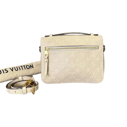 Louis-Vuitton Pochette Metis Empreinte White GHW