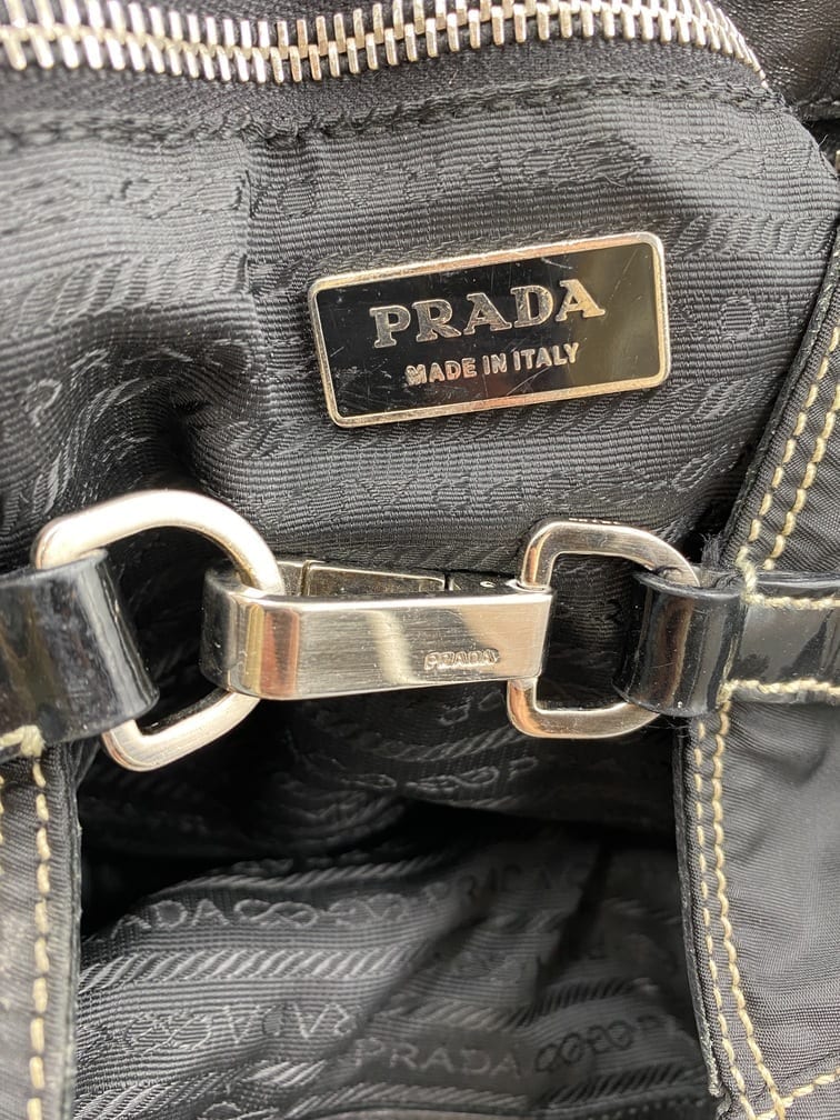 Prada Nylon and Leather Tote