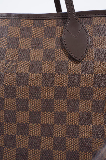 Louis Vuitton Neverfull MM Damier Ebene Coated Canvas