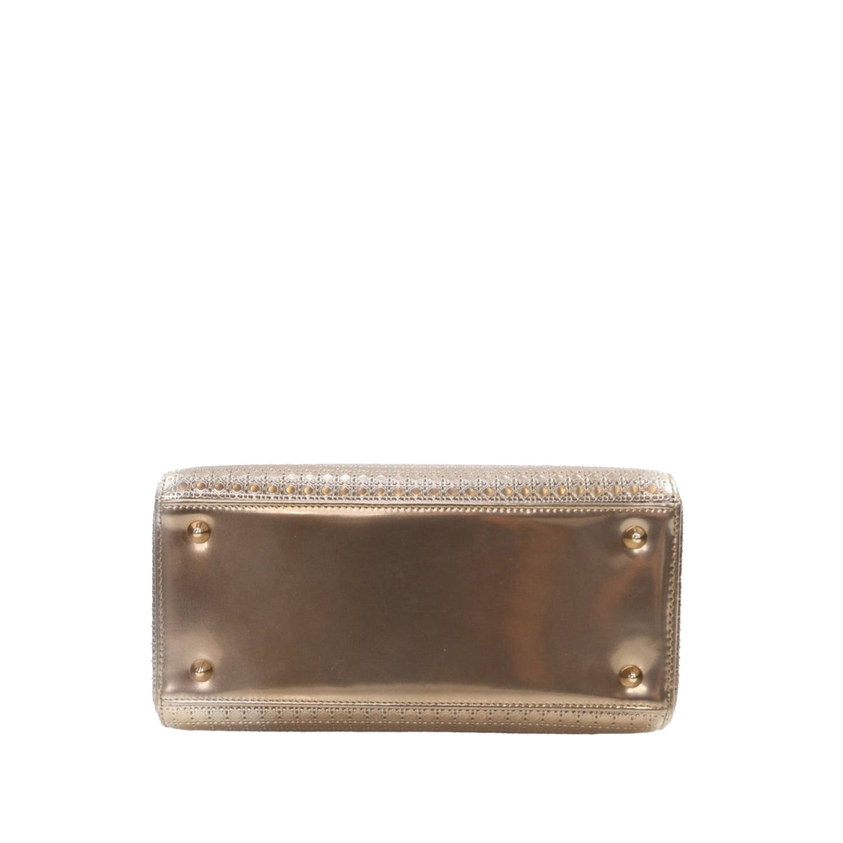 Medium Metallic Patent Microcannage Lady Dior