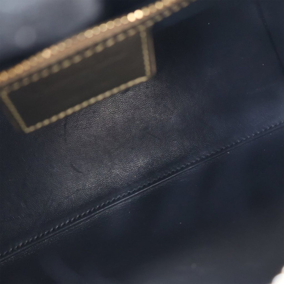 Medium Metallic Patent Microcannage Lady Dior