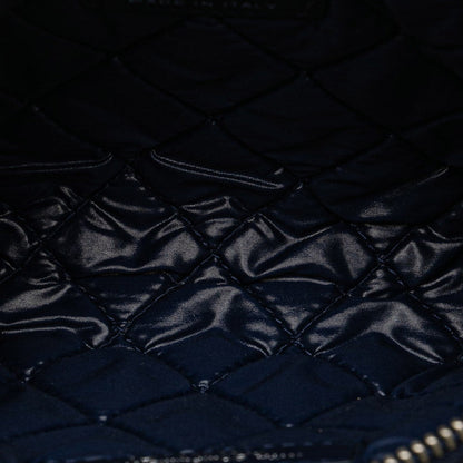 Chanel Quilted Caviar Makeup Pouch Leather Vanity Bag in Good condition