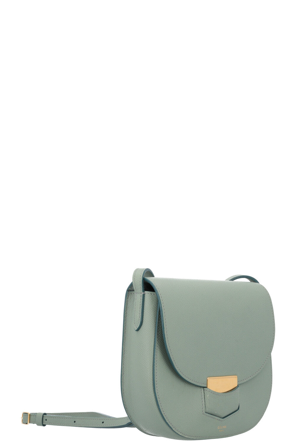 CÉLINE Trotteur Crossbody Bag Small Turqouise