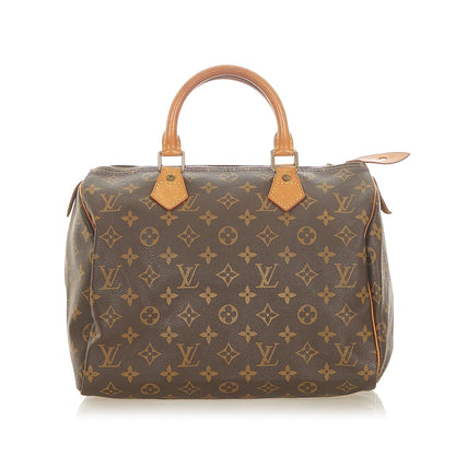 Louis-Vuitton Louis Vuitton Monogram Speedy 30 Brown