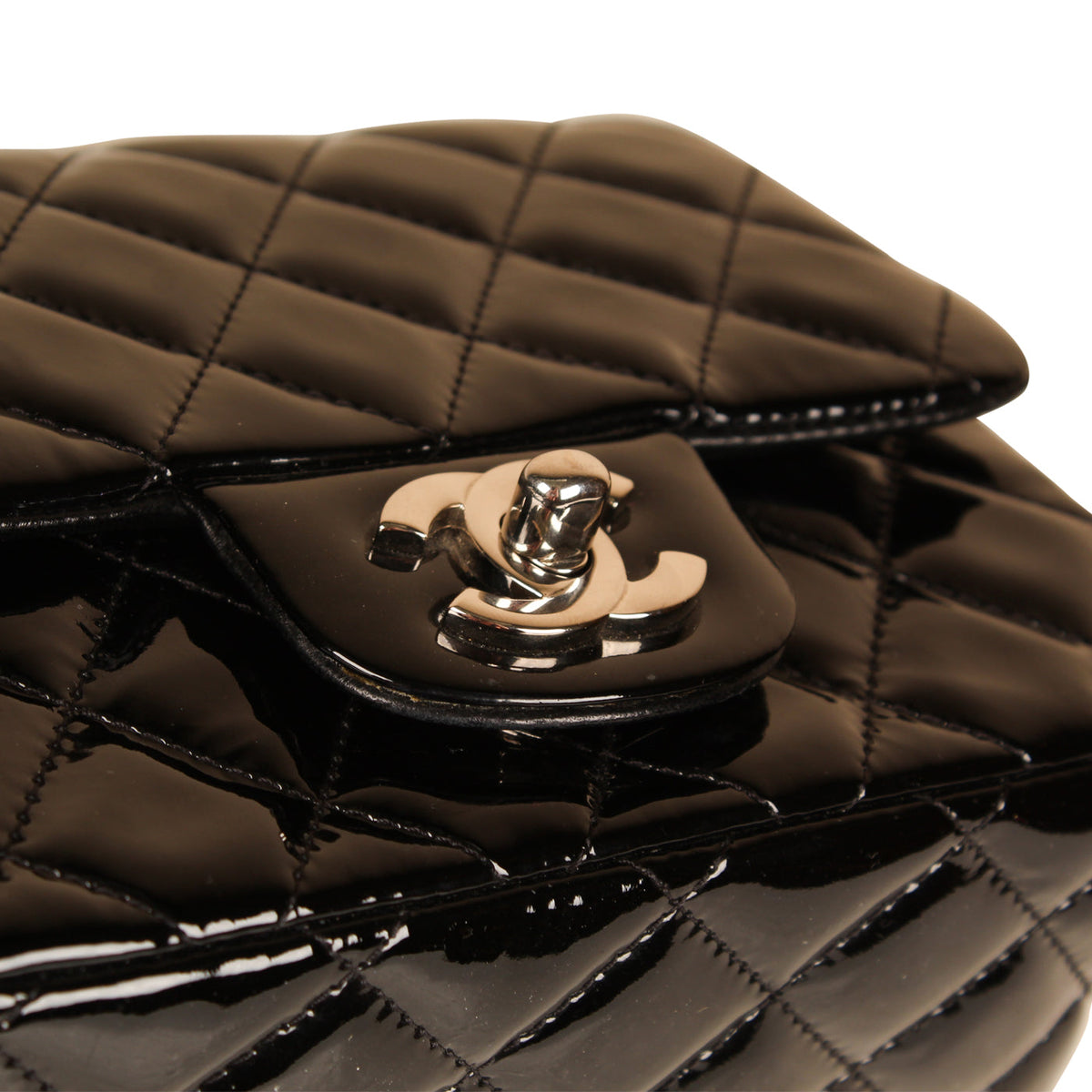 Classic Flap Bag - Mini Square - Patent