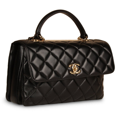 Trendy CC Flap Bag - Medium Black