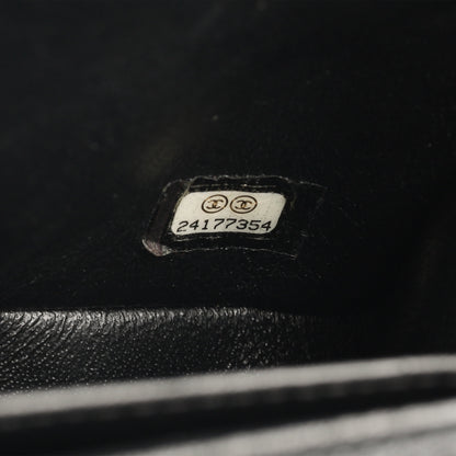 Mini Square Classic Flap - Black Calfskin