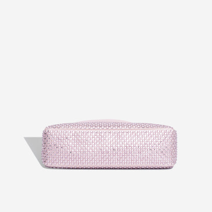 Satin Mini Bag with Crystals