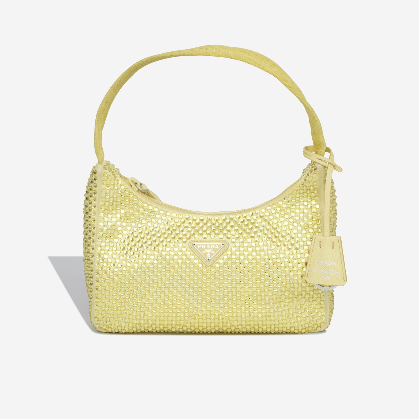 Satin Mini Bag with Crystals