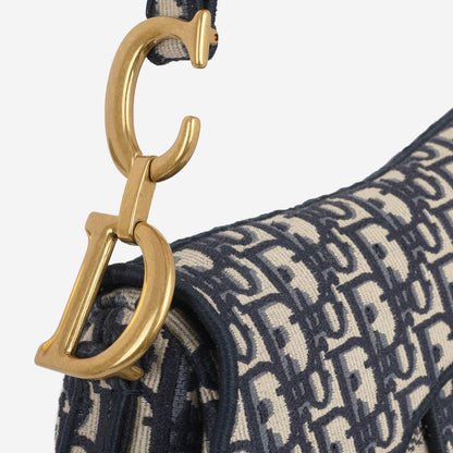 Dior - Medium Saddle Bag - Oblique Canvas GHW -  - 2021
