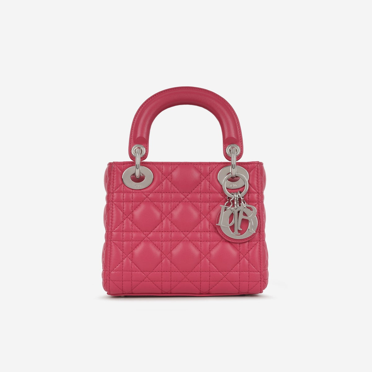 Dior Mini Lady Dior Raspberry Lambskin CGHW
