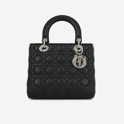 Dior - Lady Dior - Black Cannage Lambskin CGHW - 2020 -