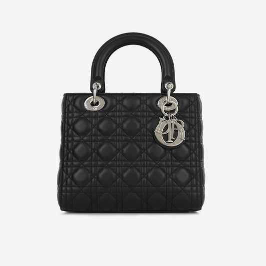 Dior - Lady Dior - Black Cannage Lambskin CGHW - 2020 -
