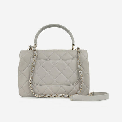 Chanel - Trendy CC Flap Bag - Small - Grey Lambskin CGHW - - 2022