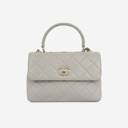 Chanel - Trendy CC Flap Bag - Small - Grey Lambskin CGHW - - 2022