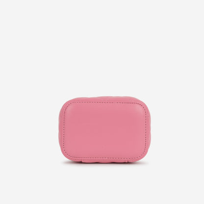 Chanel - Mini Vanity on Pearl Chain - Fuschia Pink Lambskin AGHW - - 2019