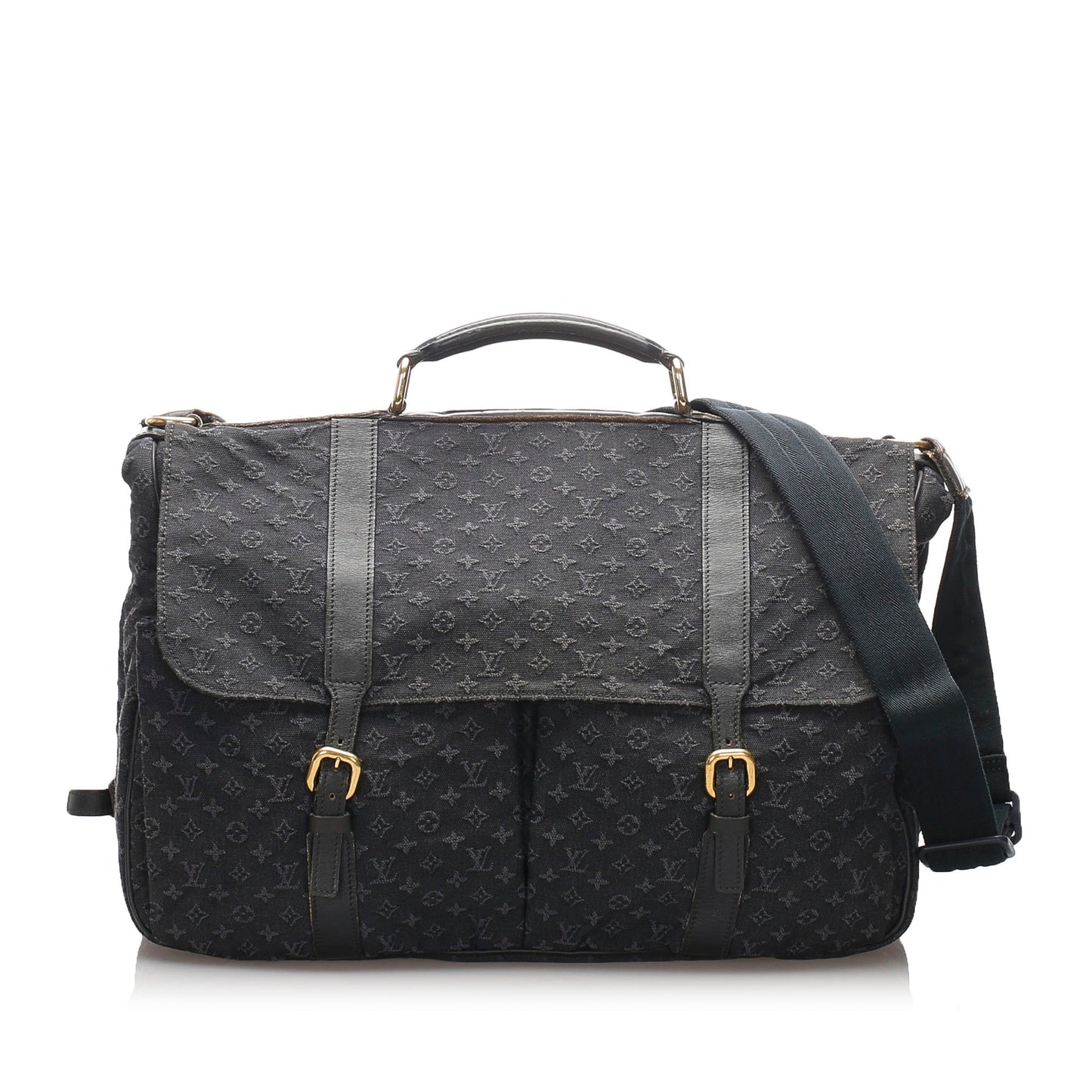 Louis-Vuitton Monogram Mini Lin Denise Blue