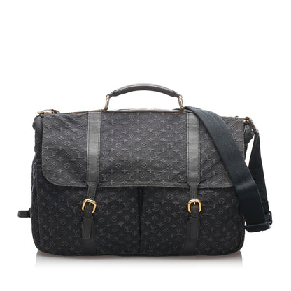 Louis-Vuitton Monogram Mini Lin Denise Blue