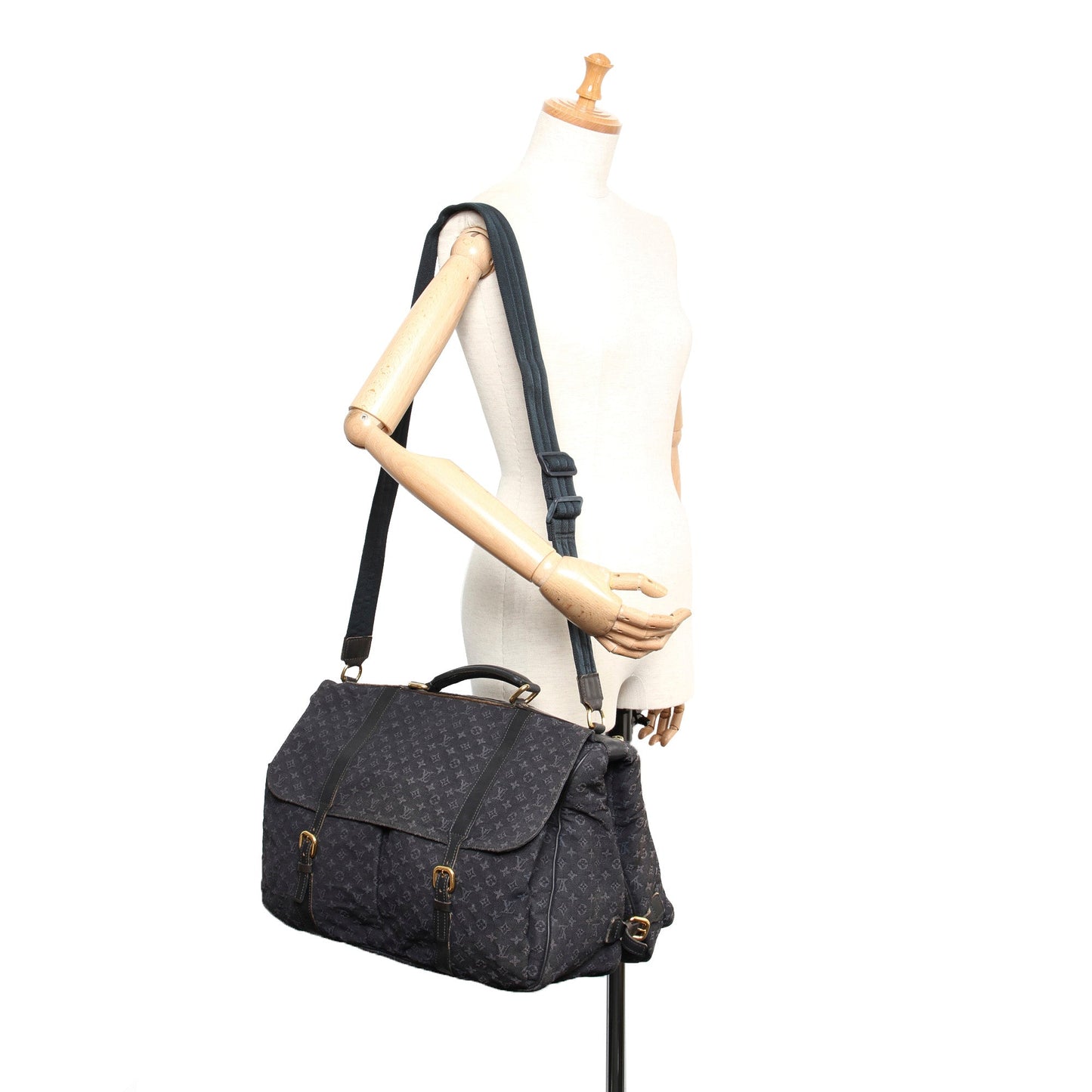 Louis-Vuitton Monogram Mini Lin Denise Blue