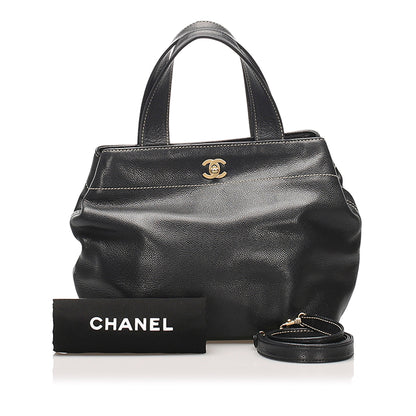CC Leather Satchel Black