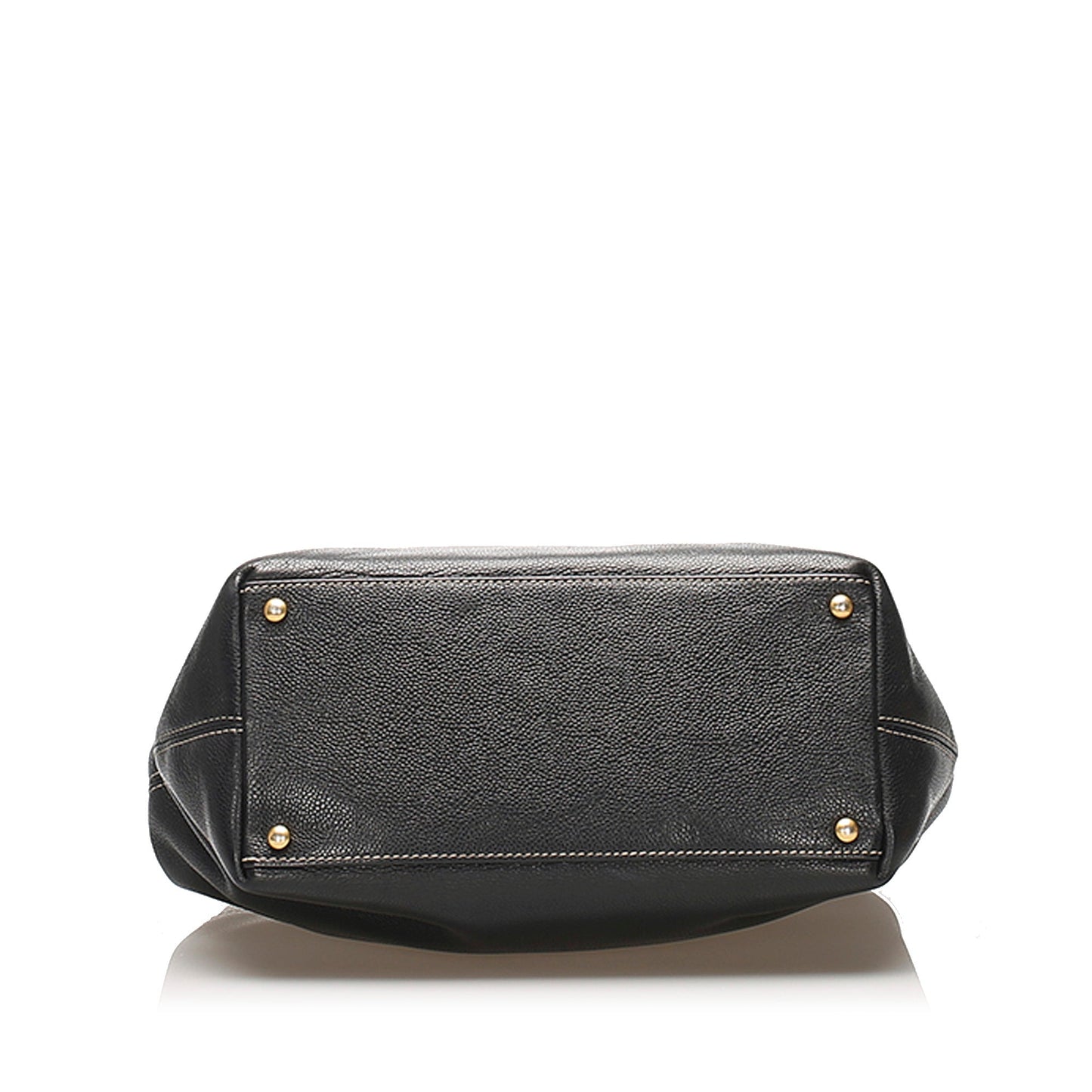CC Leather Satchel Black