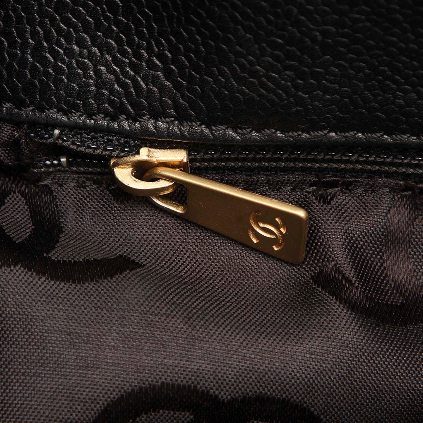 CC Leather Satchel Black