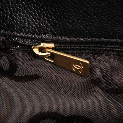 CC Leather Satchel Black