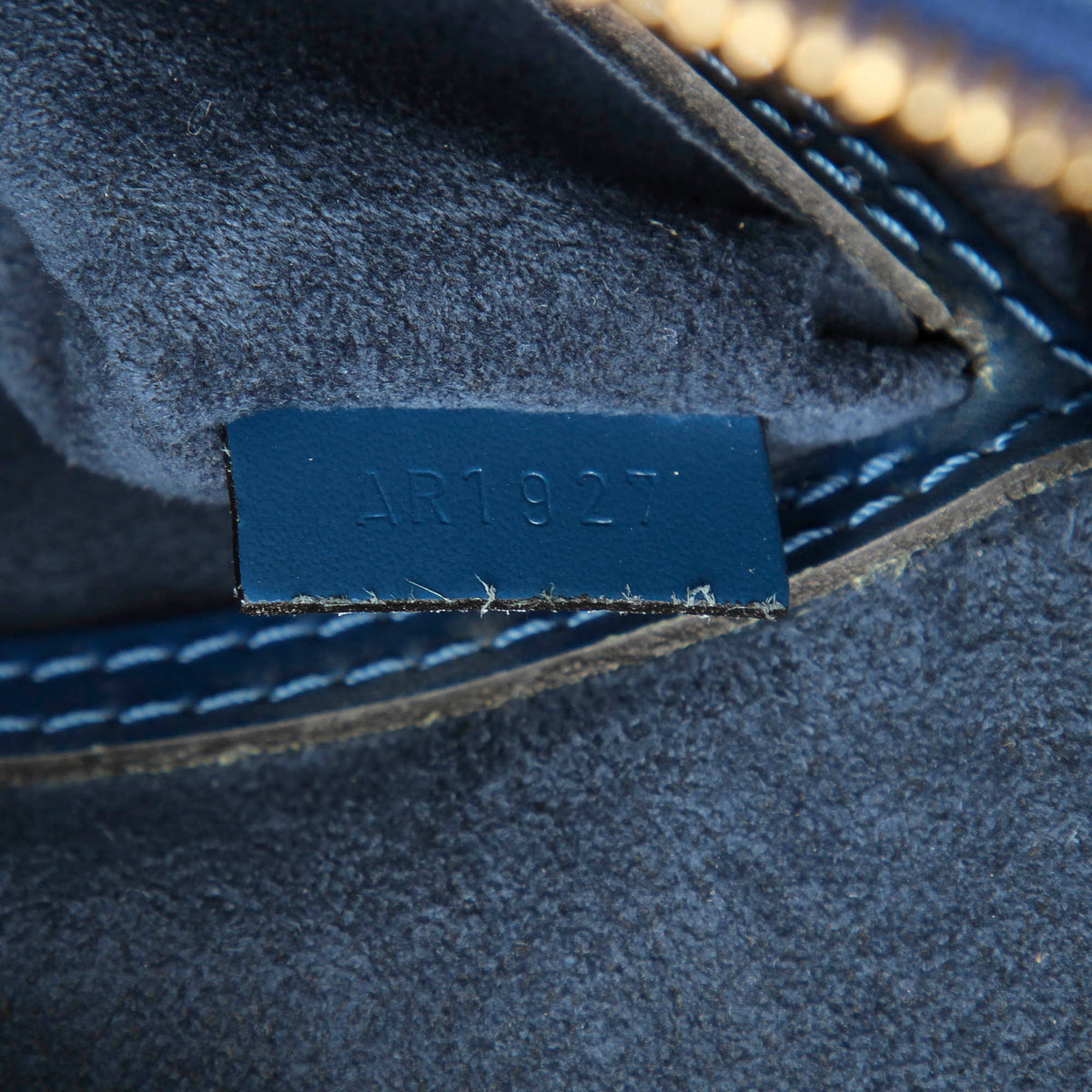 Louis-Vuitton Blue Epi Alma PM