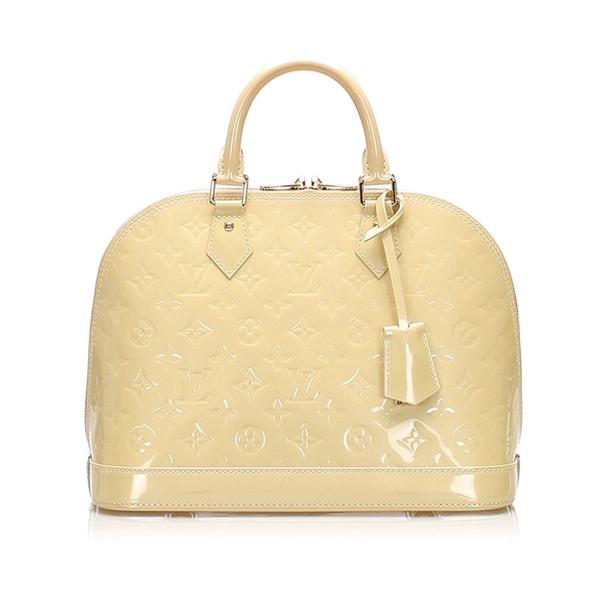 Louis-Vuitton Louis Vuitton Vernis Alma PM White